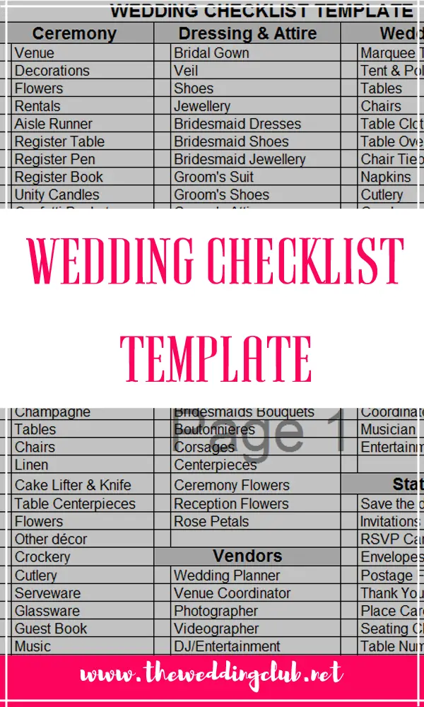 Ultimate Wedding Registry Checklist (Printable)