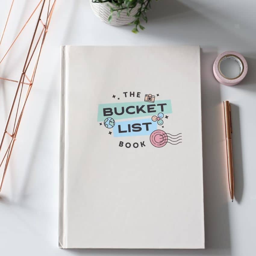 The Bucket List Book by TheBucketListBook on Etsy - 40+ Best honeymoon gift ideas for the wedding couple - The Wedding Club